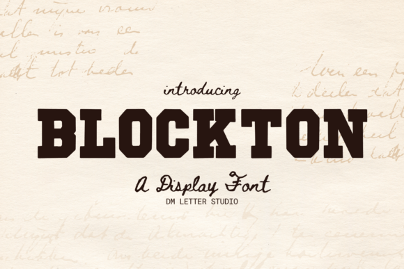 Blockton: A Bold Block Display Font for Impactful Design