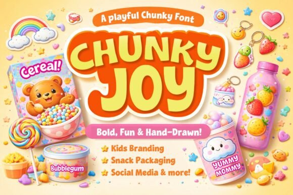 Chunky Joy: The Bold Typeface for Playful Branding