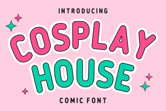 Cosplay House: A Font That Brings Playful Energy to Your Designs