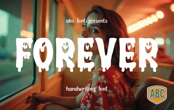 Forever Font: Melted Lettering for Playful Projects
