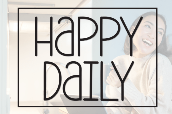 Happy Daily: Crafting Joyful Design with a Handwritten Touch