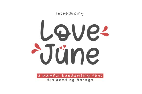 Love June: A Playful Display Font for Joyful Projects