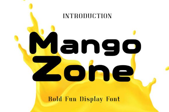 Mango Zone: The Ultimate Display Font for Tropical Energy