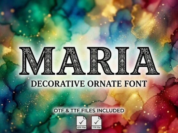 Maria: The Decorative Display Font for Impactful Design