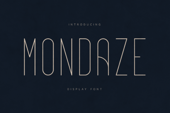 Mondaze: The Ultimate Minimalist Display Font for Modern Brands