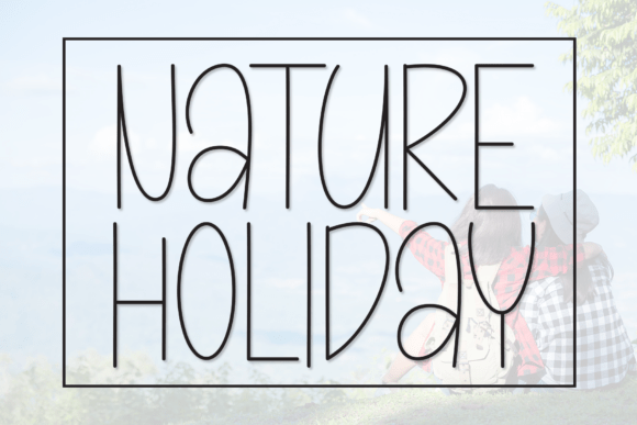 Nature Holiday: A Font That Whispers Sweetness