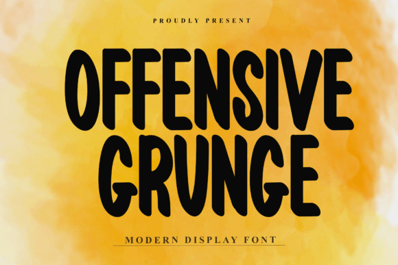 Offensive Grunge: The Bold Typeface for Edgy Branding
