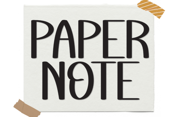 Paper Note: A Handwritten Font for Designs with Heart