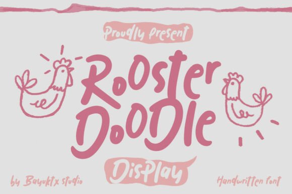 Rooster Doodle: Adding Playful Handwritten Charm to Your Designs