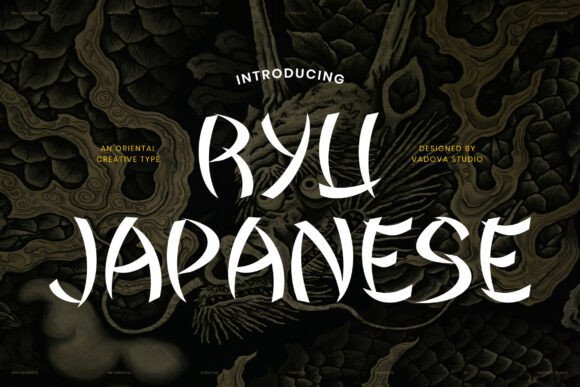 Ryu Japanese: Capturing Brushstroke Energy in Display Typography