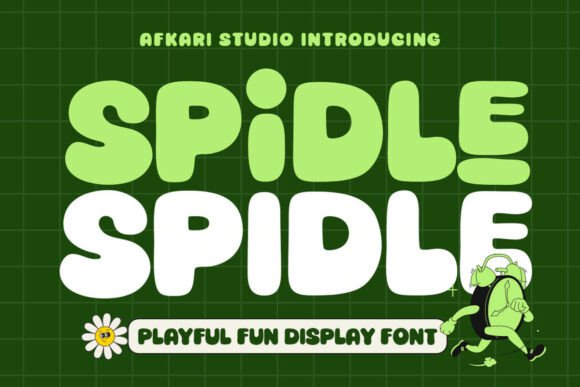 Spidle: A Playful Display Font for Joyful Branding